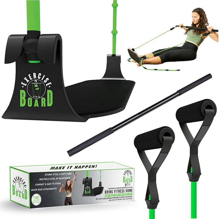 Pilates Bar Kit with Resistance Band & Workout Board Exercise