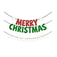 thumbnail image 2 of Christmas Party Merry Christmas Gold Glitter Paper Letter Banners, Vibrant Flag Decoration With Pull Flower Detail, Eye-Catching Decor, Festive Mood for Holiday Gatherings Home Displays, 1pcs, 2 of 6