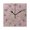 Black, variant on Colorful Warm Flowers Pattern Wall Clock Square Clock Decoration Creative Clock Dual Use Black Pointer 7.78in