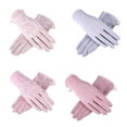thumbnail image 3 of Bueautybox Sun Protective Gloves UV Protective Gloves Touchscreen Gloves for Summer Driving Riding Floral Women Breathable Anti Skid Sun Outdoor Gloves, 3 of 7