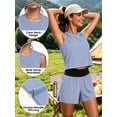 thumbnail image 4 of NELEUS Womens Workout Athletic Tank Tops Loose Fit Crop Tops Mesh Breathable Sleeveless Yoga Shirts,Blue,US Size XL, 4 of 11