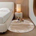 thumbnail image 2 of Brown Coastal Round Area Rug 5Ft Washable Circle Rugs for Living Room Bedroom, Summer Ocean Sea Ombre Starfish Corals Non-Slip Carpet Floor Mats Indoor Outdoor Carpet Runner Aesthetic Home Decor, 2 of 8