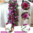 thumbnail image 2 of Flower Garland Rose Vines, 5 Strands Ft Flowers Vines for Bedroom, Rose Flower Garland Decoration, Purple Rose Floral Garland for Room Table Birthday Wedding Party Garden Wall Decor, 2 of 5
