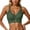 C-Army Green124, variant on Sports Bra Women Swimsuit Bathing Bra Bikini Tops V-Neck Swimwear Solid Color Relaxed Fit Brassiere