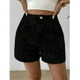 thumbnail image 6 of Women'S Floral Jacquard Shorts High Waisted Boho Summer Shorts with Pocket Black M, 6 of 8