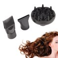 thumbnail image 1 of Hair Dryer Attachment, Multipurpose Dryer Nozzle Portable 3Pcs/Set Hair Dryer Diffuser ABS  for Hair Salon for Home, 1 of 7