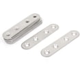thumbnail image 1 of Stainless Steel Flat Brackets, 10 Pieces Metal Assembly Legs, Flat Straight Fixing Brackets, Metal Plates Flat Corner Brackets, for Repair Connection Furniture Fixings, 1 of 4