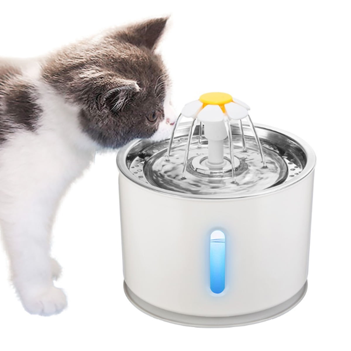 1.6L Cat Fountain Fresh Water Drinking Fountain Automatic Electric Circulating with Silicone Mat SHANNA Pet Water Fountain green 
