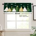 thumbnail image 3 of AshasdS Christmas Tree Snowflake Polyester Window Valance Curtain for Home Kitchen Living Room Bedroom Bathroom Decor 54x18 inch, 3 of 5