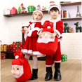 thumbnail image 5 of Disfraz de Papá Noel para niños, disfraz de Navidad para niños, conjunto de ropa de Navidad para bebés, pantalones, camisetas, sombrero, capa y cinturón para niños y niñas, 5 of 5
