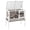 Brown, variant on Aivituvin Wooden Guinea Pig Cages Indoor with Removable Stand, Anti Chewing Rabbit Hutch with Ramp and Wire Mesh, 2 Story Small Animals House Habitat with Pull Out Tray, Natural