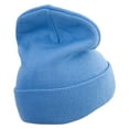 thumbnail image 3 of Dallas City Skyline Embroidered 12 Inch Long Knitted Beanie - Sky Blue OSFM, 3 of 5