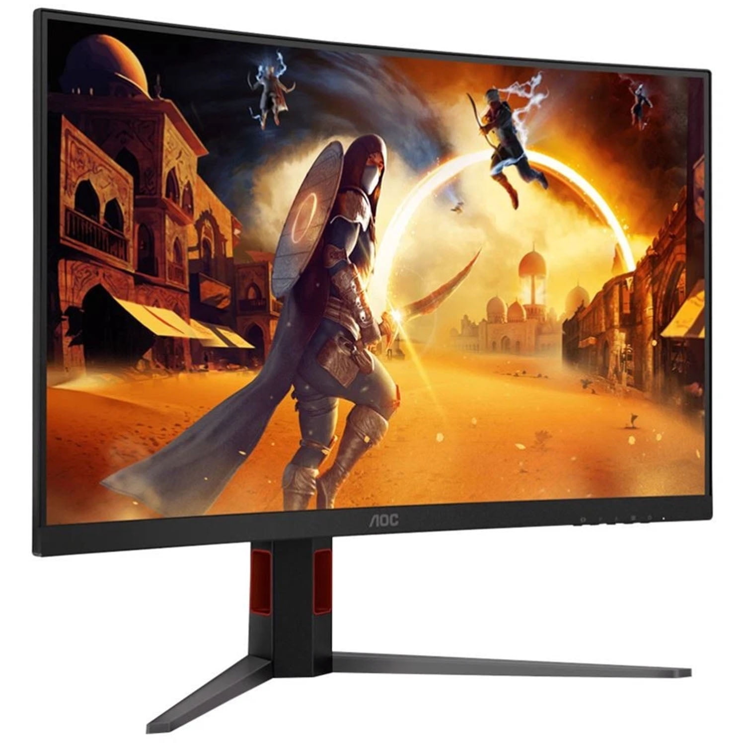 Restored AOC CQ32G4 Curved Gaming Monitor, 31.5" QHD, 180Hz, 1ms Response, FreeSync Premium,Black (Refurbished)