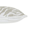 thumbnail image 3 of Ox Bay Caroline 20" x 20" Ivory/Silver Beaded Tiger Print Adult Decorative Throw Pillow, 3 of 11