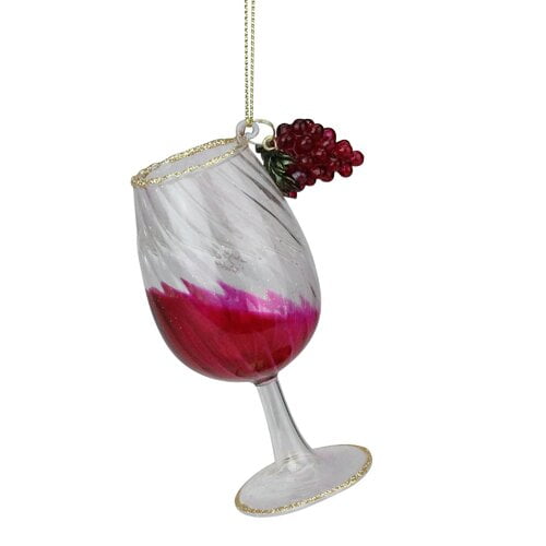 Northlight Seasonal Tuscan Winery Wine Glass Christmas Ornament