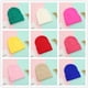 thumbnail image 4 of Gorro de punto para bebé de otoño e invierno, gorro de color caramelo para niños y niñas, gorro de lana rizado cálido de invierno, 4 of 5