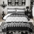 thumbnail image 2 of Manfei Hippie Damask Twin Quilt Set 2 Pieces,Princess Ribbon Bow Twin Coverlet Set,1 Bedspread and 1 Pillowcase, 2 of 7