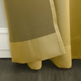 thumbnail image 4 of Sun Zero Kylee Energy Efficient Room Darkening Rod Pocket Curtain Panel, 54" X 95", Flax Gold, 4 of 9