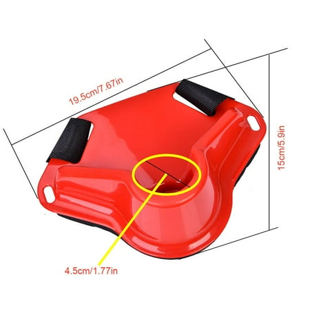 Boat Rock Fishing Rod Pole Holder Adjustable Waist Fighting Belt Tackle Accessories (Red)