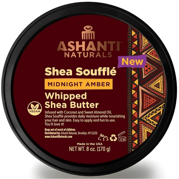 Ashanti Naturals Shea Souffle Midnight Amber Cream 8 Ounce