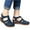 Blue, variant on Closed Toe Sandals for Women Casual Summer Hollow Out Vintage Wedge Sandal Gladiator Outdoor Shoes