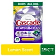 thumbnail image 3 of Cascade Platinum Plus Action Pacs Dishwasher Pods Dish Detergent Soap Lemon 19 ct - Pack of 2, 3 of 5