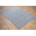 thumbnail image 4 of 5x8 Solid Gray Rug | Handmade Wool  &amp; Viscose Area Rug | TRD1007158, 4 of 9