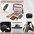 thumbnail image 5 of Yuyamidu Pink Snowman Women Crossbody Bag with Wallet, 2‑Piece PU Leather Shoulder Purse Adjustable Shoulder Strap, Ideal for Holiday Outings, Great Gifts, Lightweight for Daily Use, 5 of 8
