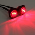 thumbnail image 4 of 10 Pack 3/4" LED Rear Side Marker Lights for Trucks, Trailers, Cab Markers, RV Markers, Marine LED Light Strips for Boats, Brake Stop Light 12V (Red)., 4 of 5
