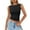 A002-Black, variant on Women's Basic Boat Neck Tank Top Solid Casual Sleeveless Tunic Vest Summer Trendy Slim Fit Cami Shirt Going Out