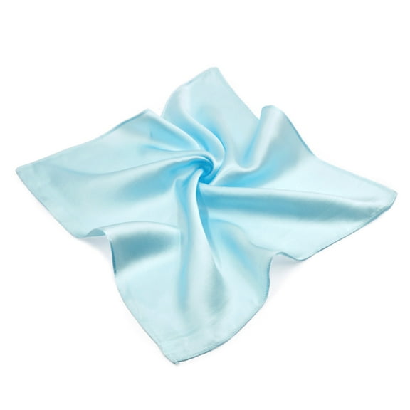 Premium 100% Pure Mulberry Silk Solid Pocket Square Handkerchief Scarf 13.5"