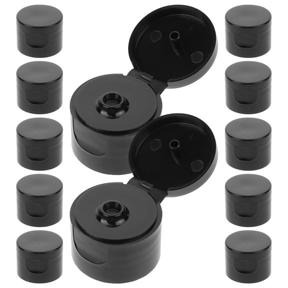 Worgeous  50 Pcs Sample Lid Flip Top Cosmetic Bottle Cap Travel Baby