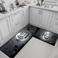 thumbnail image 3 of Grey Kitchen Rugs and Mats Non Skid Washable Set of 2, Happy Halloween Moon Castle Trees Kitchen Mats for Floor, October Holiday Spooky Trick or Treat Under Sink Kitchen Runner Rug, 3 of 6