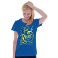 thumbnail image 3 of He Is Risen Jesus Christ Christian Womens Slim Fit Graphic Tee Brisco Brands X, 3 of 5
