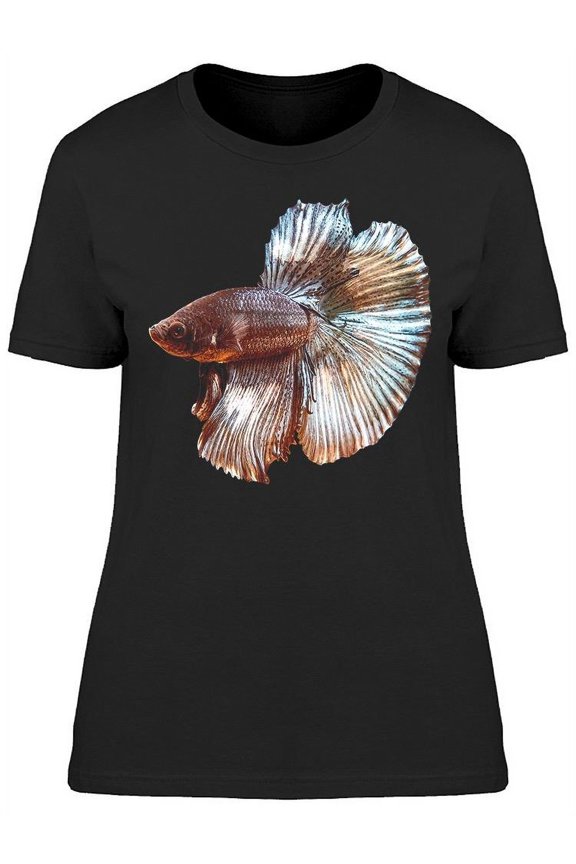 Gray Pearl Siam Betta Fish T-Shirt Women -Image by Shutterstock, Female Small