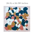 thumbnail image 2 of Wrapables Satin Neckerchief Square Scarf 26.5 x 26.5 Inches, Abstract Pink Floral, 2 of 6
