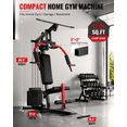 thumbnail image 3 of GARVEE Home Gym Machine with 100LB Weight Stack,Full Body Workout Equipment for Home,Chest Press,Lat Pulldown,Butterfly,Low Row,Leg Extension,Cable Pulley System,Strength Training Machine, 3 of 7