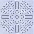 thumbnail image 1 of Ahgly Tapis d'Intérieur Lavable en Machine Carré Lavande Bleu, 7 Pieds Carré, 1 of 7