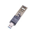 thumbnail image 1 of Adaptador M.2 NVME a USB 3.1 Gen 2 en Negro con Alto Rendimiento para SSD PCI-E, 1 of 7