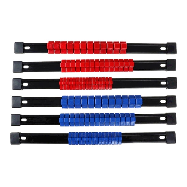 Organizador de enchufes portátil de 6 piezas de 1/4”, 3/8” y 1/2”, soporte para caja de herramientas.