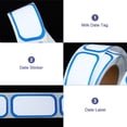 thumbnail image 4 of Miangastore Expiration Date Stickers Date Label Message Stickers White 6 Rolls 2x1in Adhesive Material, 4 of 8