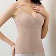 thumbnail image 4 of Warm Thermal Tank Top for Women Spaghetti Straps Camisole Fleece Lined Camisole Underwear Vest Beige XL, 4 of 6