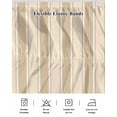 thumbnail image 5 of Brown Stripe Wrap Around Bed Skirts for King Bed 18" Drop, Bed Skirt with Adjustable Elastic Belt Dust Ruffle Bed Valance for Bedroom Hotel Luxury Modern Farmhouse Texture Geometric Bed Frame Cover, 5 of 7