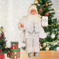 thumbnail image 4 of Elodie Santa Claus Figurine Christmas Doll Cute Santa Claus Figure for Bedroom Home White, 4 of 10