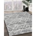 thumbnail image 2 of Ahgly Company Indoor Rectangle Contemporary Gray Trellis Area Rugs, 6' x 9', 2 of 6