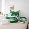 thumbnail image 4 of YST , Esthétique, Ensemble de Couette, Abstrait Moderne, 7 Pcs, Aquarelle, Vert, Blanc, Gris, Ensemble de Couette, Lit Simple, 4 of 4