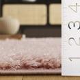 thumbnail image 5 of SAFAVIEH Lindsay Deborah Solid Polyester Shag Area Rug, Pink, 6'7" x 6'7" Square, 5 of 8