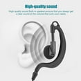 thumbnail image 4 of Nuevo auricular portátil con gancho para la oreja para walkie talkie PTT con forma de G y micrófono UV, 4 of 12