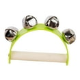 thumbnail image 3 of Instrumento de percusión de campana de madera, juguetes educativos, campana de tambor, pandereta de campana de mano para fiestas, vacaciones, bodas, Verde Sunnimix Pulsera campanilla, 3 of 8