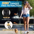 thumbnail image 7 of Retractable Dog Leash with Flashlight 16ft Walking Leash for Dogs up to 77lbs, 360° Tangle-Free Nylon Tape Anti-Slip Handle -Black, 7 of 7